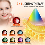 VEVOR Red Light Therapy Mask 7-Color LED Face Mask Light Therapy With 850nm NIR